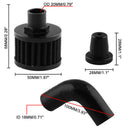 Aluminum Line Change Air Filter Exhaust Hose Vent Reroute Kit Filting for Dodge