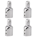4 Pieces 1 inch 25mm Bimini Top Tube Cover Eye End Cap, Heavy Duty Boat Marine