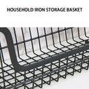 Kitchen Counter Cabinet Fruit Vegetable Iron Art Storage Basket With Handles