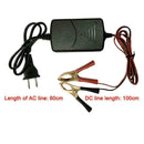 12V 1A Car Battery Maintainer Smart Charger Portable Black Auto Motorcycle E3D9