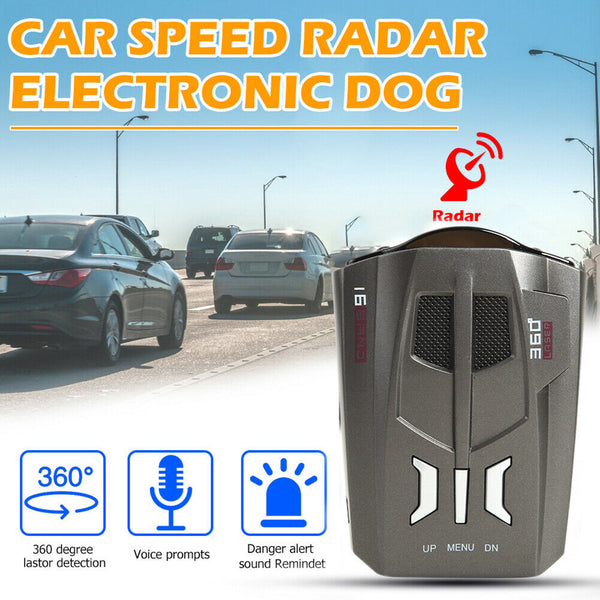 V9 2020 Car Radar Detector English Russian Human Voice Speed Warning X K