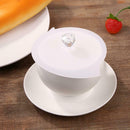 Leaf Shape Silicone Cup Cover Heat Resistant Cap Leakproof Cups Lid (White) A
