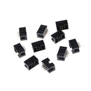 10PCS DC3-6P 2.54mm 2x3 Pin Straight Male Shrouded header IDC Socket  B Gn