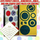 8 inch Arcs Fan Quilt Circle Cutter Ruler Patchwork Ruler Sewing Craft Tools Gw