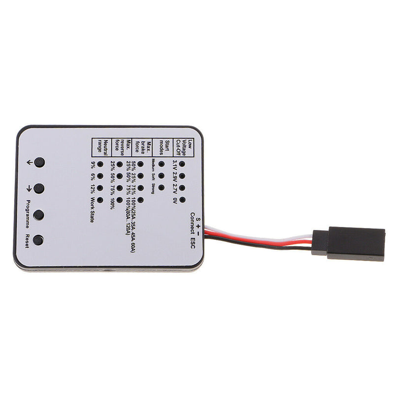 LED Programing Card for RC Car Brushless Electronic Speed Controller ESC