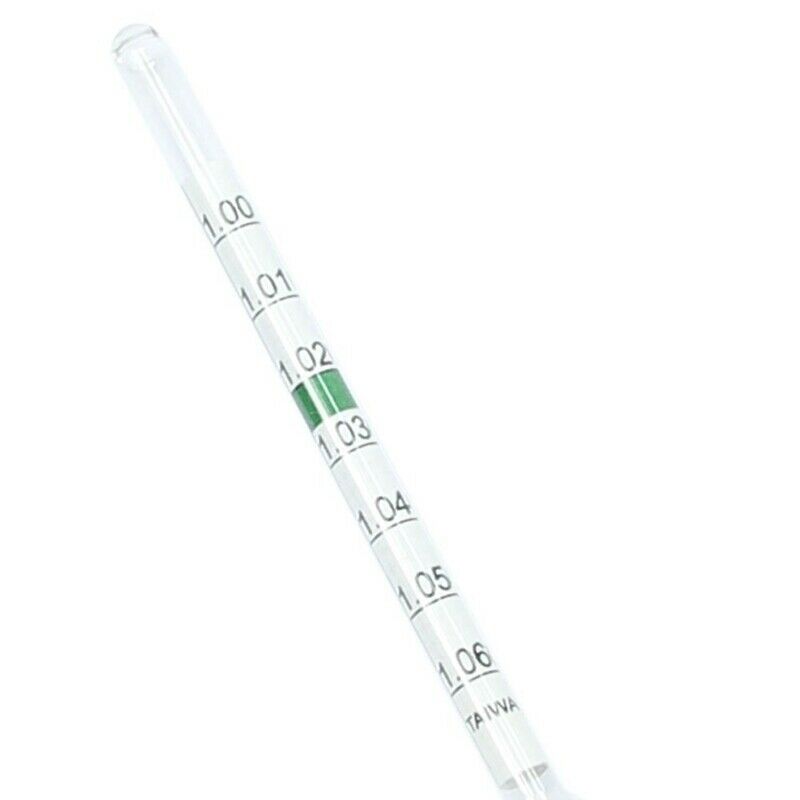 5X(Aquarium Glass Float Hydrometer With Thermometer Salt Marine 20cm Y8F8)
