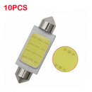 10Pack 36MM Canbus Error Free LED C5W COB 12SMD Festoon Dome Map Light Bulbs