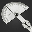 Stainless Steel 180 degree Protractor Angle Finder Arm Rotary Measuring Ruler