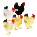 2 Pcs Lifelike Feathered Chick Home Adornment Decoration Handmade Crafts