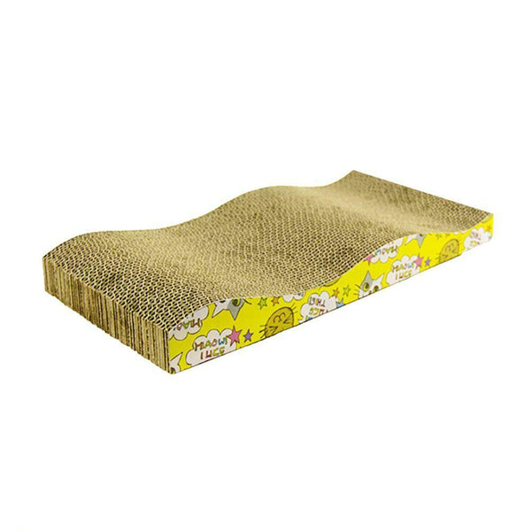 Pet Cat Scratch Board Wave Paper Pad Scratcher Bed Mat Claws Care Cat Toys #JT1