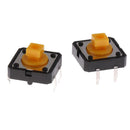 25pcs Tactile Push Button Touch Micro 12x12x7.3mm Round Keycap Assorted Kit
