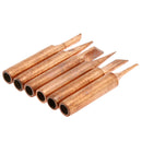 6pcs/lot Red Copper Welding Head Pure Red Copper Solder Tip Tool Kit