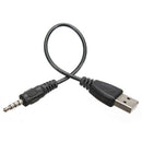 3.5mm AUX audio jack plug to USB plug cable adapter for car music New I5Q6
