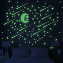 3 Set Glow In The Dark Wall Stickers Space Stars and Planets Luminous Removable