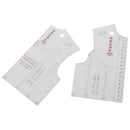2pcs/set 1:5 Women Clothes Prototype Ruler Drawing Template Tailor Sewing To NTE
