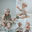 Baby Print Knotted Bow Hair Band 10 Pieces / Set of Children'S Hair Accesso