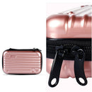 New Mini Suitcase Cosmetic Bag Women Travel Waterproof Toiletry Storage ABS