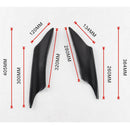 4Pcs Black Car Front Bumper Lip Splitter Fins Body Spoiler Canards Refit Kit