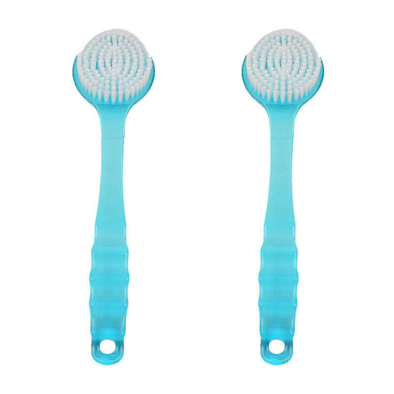 2Pcs Back Scrubber Bath Brush With Long Handle Skin Massage Health Care Shower
