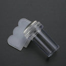 2Pcs Image Tool Nail Art Clear Jelly Plate Scraper Transparent Stamper Manicure