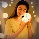 1X(Colorful Dog Led Night Light Animal Light Usb Rechargeable Silicone Soft