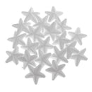 20 Pieces White Star Shaped Styrofoam Foam Ornaments DIY Craft Party Decora N2Q4