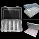 100Pcs Coin Cases Capsules Holder Clear Plastic Round Storage Box 27Mm