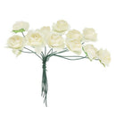 1X(144Pcs/Pack Mini Artificial Paper Rose Buds Flowers Diy For Wedding
