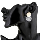 Fashion Earrings Female Round Pendant Earrings Metal Charming Bohemian Styl P6C3