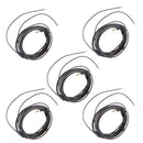 5Pcs 3.5mm Right Jack Earphone Audio Cable Repair Replacement Line DIY Black