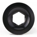 M18 MTB Bike Crank Cover Screw Cap Aluminum Alloy Crankset Fitting (Black) A