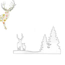 Deer Forest Carbon Steel Cutting Die Stencil Mold DIY Scrapbooking Paper Cards