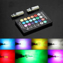 5050 Remote Control Car Led Bulb 6 Smd Multicolor W5w Bulbs T10 Light Side Z3B1