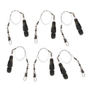 6pcs Offshore Fishing Adjustable Snap Release Clip for Planer Board, Weights