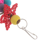 Cage Budgie Colorful Standing Rattan Swing Bird Bite Playing Pet Parrot Chew To-