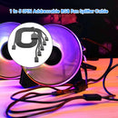 1 to 5 3PIN Addressable RGB Fan Splitter Cable Cord for Chassis PC Case CPU