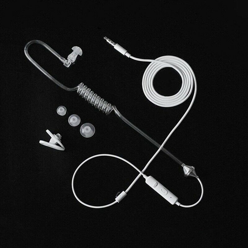 Universal 3.5mm Jack Acoustic Hollow Air Tube Anti-radiation Earphone Earpi G7V1