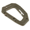 Heavy Duty Plastic Carabiner Clip Snap Hook Spring Loaded Carabina  Gray
