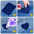 20PCS Iron On Denim Repair Patches Kit For Mending Embellishing Jeans Pants Tops