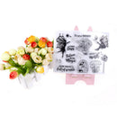 Transparent Clear Silicone Stamps Fairy for DIY Scrapbooking Card Making 3c