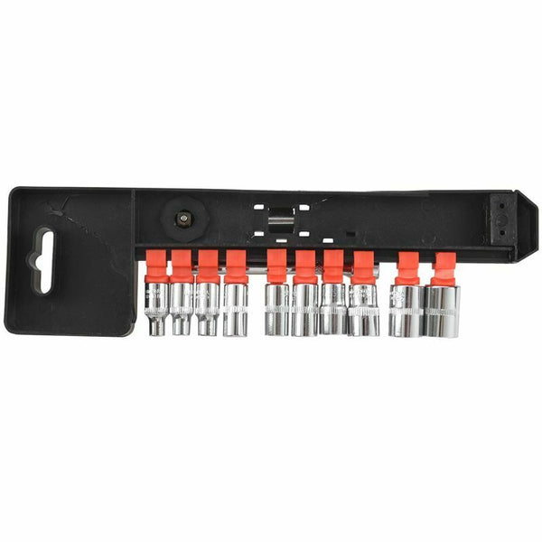 12pcs 1/4-Inch ( 6.3MM ) Socket Wrench Set CR-V Drive Ratchet Wrench Spanne D9D5