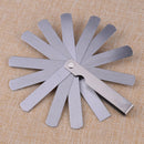 Steel Dental Metric Gauge Feeler Blade Ruler Precision Measuring Tool 0.1-0.5mm