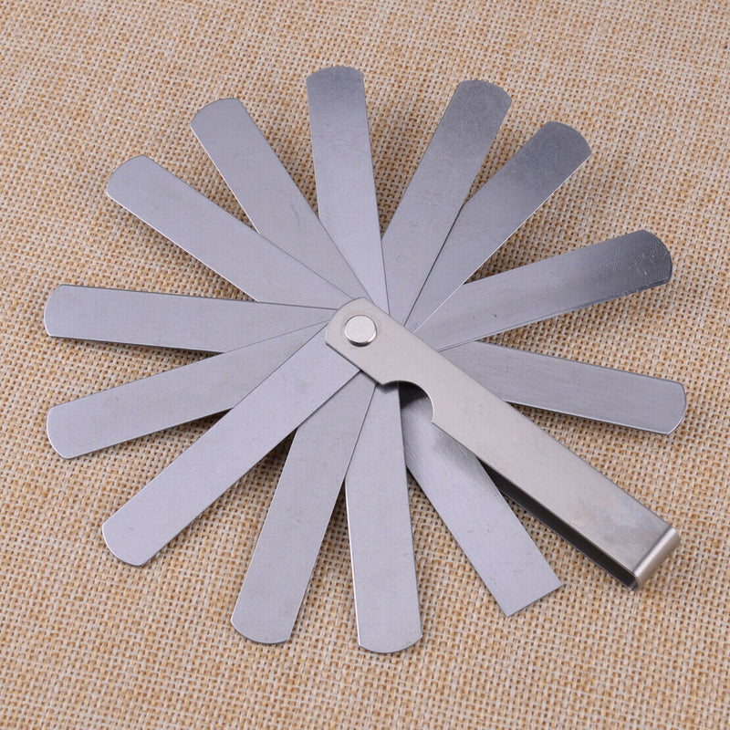 Steel Dental Metric Gauge Feeler Blade Ruler Precision Measuring Tool 0.1-0.5mm