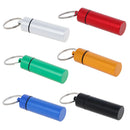 Waterproof Aluminum PillBox Container Keychain Medicine Holder Box Health CareBX