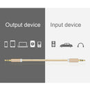 3.5mm Male to Male Braided AUX Cable Audio Line 1m for Car AUX/Headphone/MP3