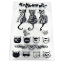 cute cat family Silicone Stamp DIY Scrapbooking Photo Album DecorativeBX