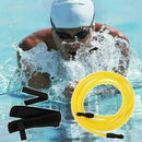 Deluxe Swimming Training Belt Leash Tether Swim Bungee Tether Harness Yellow