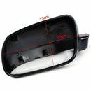1 Pair Black Right + Left Rearview Wing Mirror Cover Case Cap For Golf Mk4