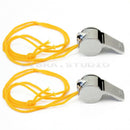 2pcs Outdoor Sports Metal Whistle Referee Match Camping Hiking Emergency Tool
