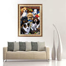 DIY 5D Diamond Embroidery Paint Colorful Dog Cross Stitch Craft Home Decor